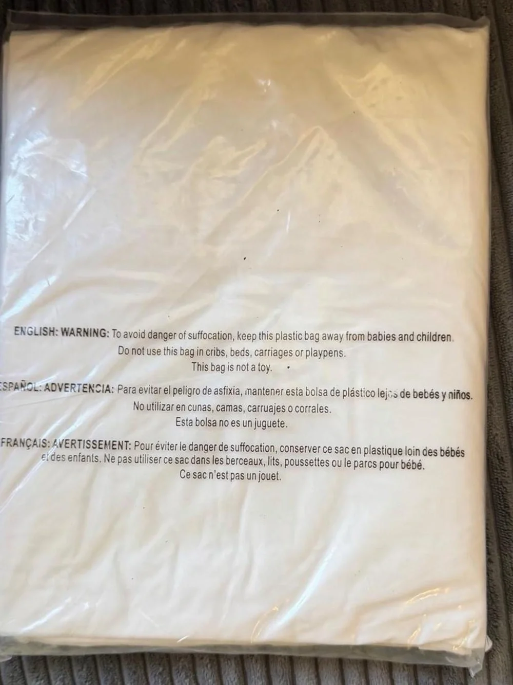 White Vinyl fitted Mattress Protector - queen-Waterproof